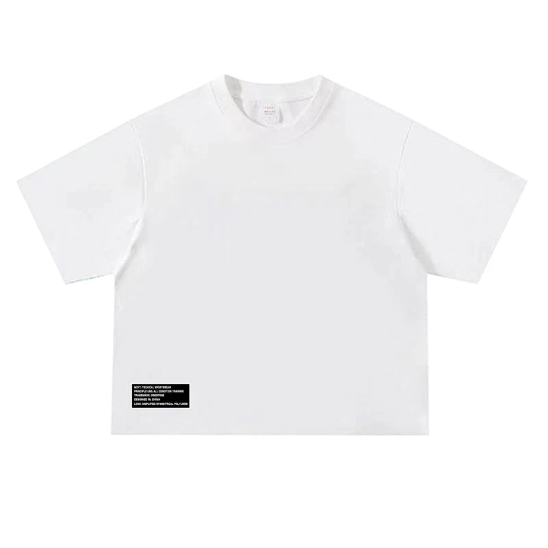 Oversized Boxy Fit Dropped Shoulders Running T-shirts Mens Cotton Heavyweight Half Sleeve Sports T Shirts Casual Gym Clothing