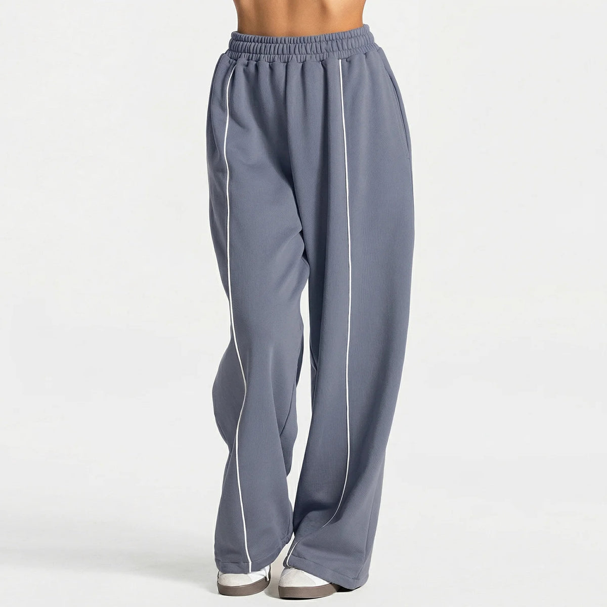KAVRIX Women's Battle Baggy Parachute Joggers - High Waist Wide Leg Cargo Pants