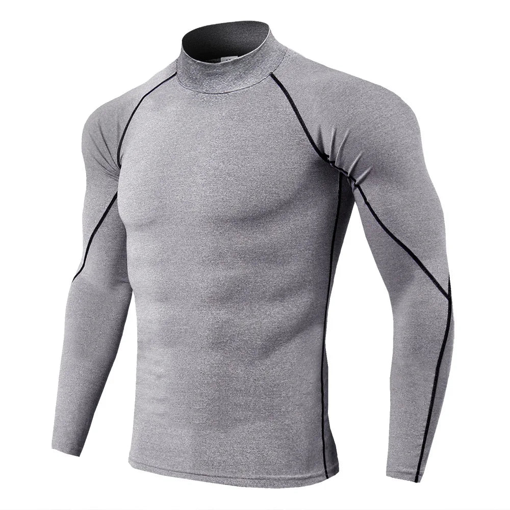 KAVRIX Men's Compression Long Sleeve Shirt - Dominate Your Workout